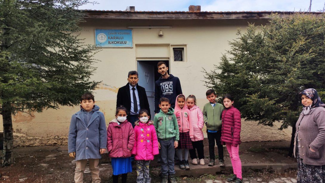 İlçe Milli Eğitim Müdürümüz Karallı Köyü İlkokulunu Ziyaret Etti