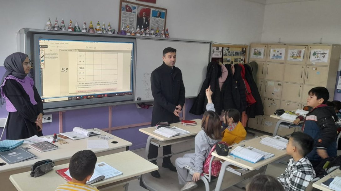 İlçe Milli Eğitim Müdürümüz Sayın Yasin IRMAK Okul Ziyaretleri Kapsamında Şehit Remzi Aslan İlkokulunu Ziyaret Etti.